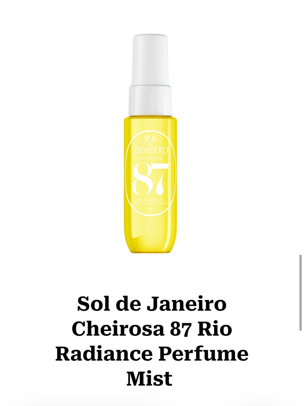 Sol de Janeiro Yellow Cheirosa 87 Radiance Body & Hair Mist